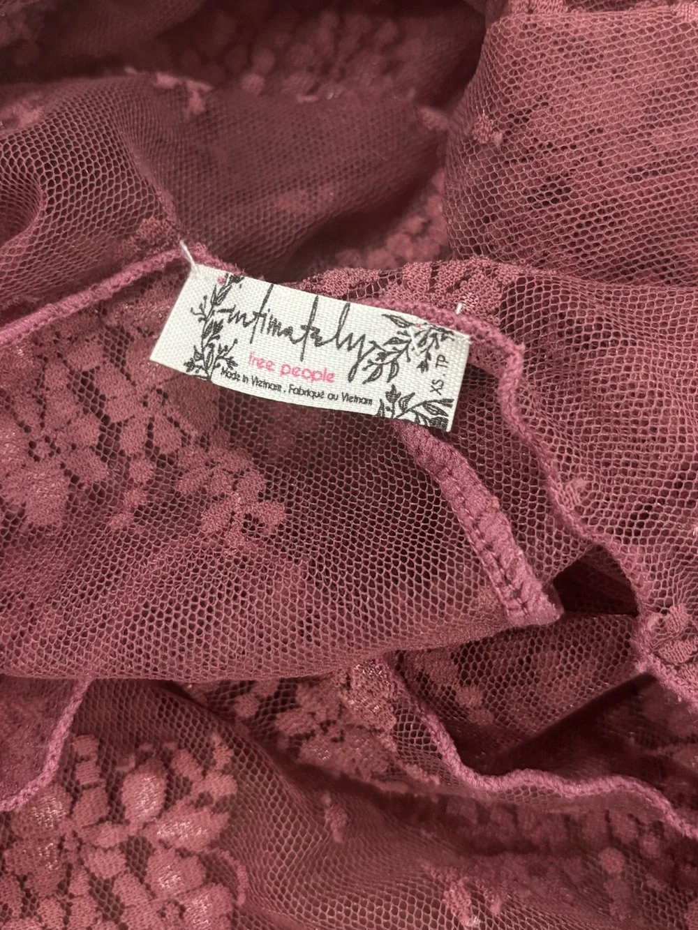 Free People Top lady lux layering top Rose